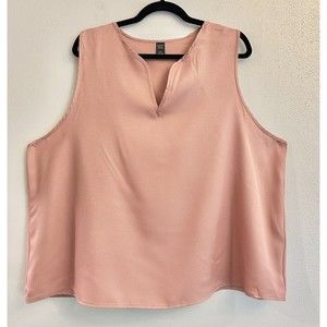 EMERY ROSE Tank Top Women's 4XL Mauve Sleeveless Round Neck‎